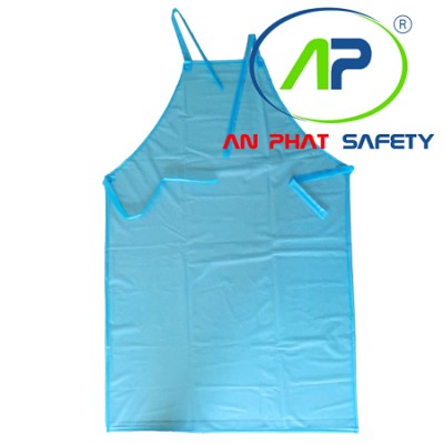 Tạp dề nhựa (yếm) xanh dương